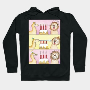 Llama vs Lion - Birthday Hoodie